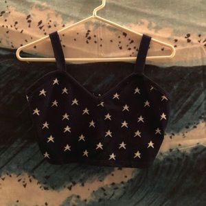 American flag crop top